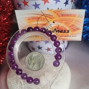 Amethyst and Rose Quartz Bracelet